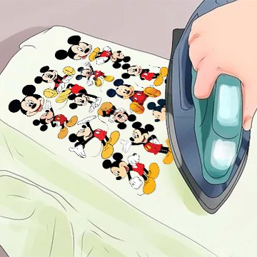 IRON ON Patches vol.1 Toons and Anime Designs in A4 sheet