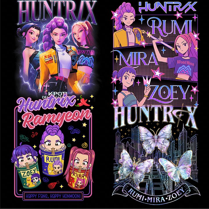 Kpop Demon Hunters Designs Ready to Press