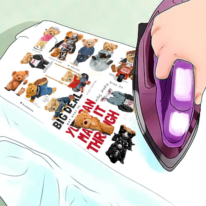 IRON ON Patches 012 Assorted Designs in A4 Sheet