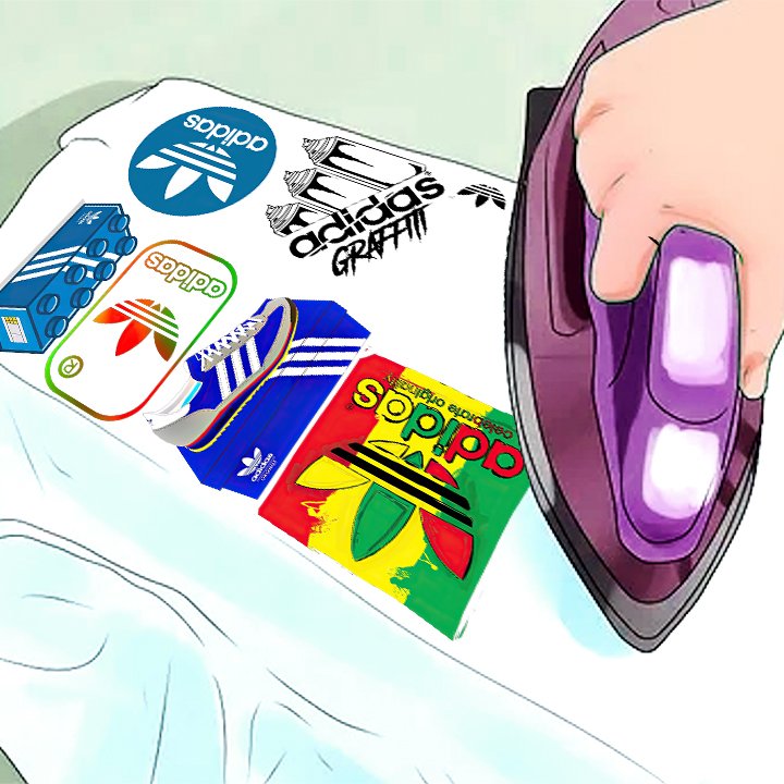 IRON ON Patches 003 Assorted Designs in A4 Sheet